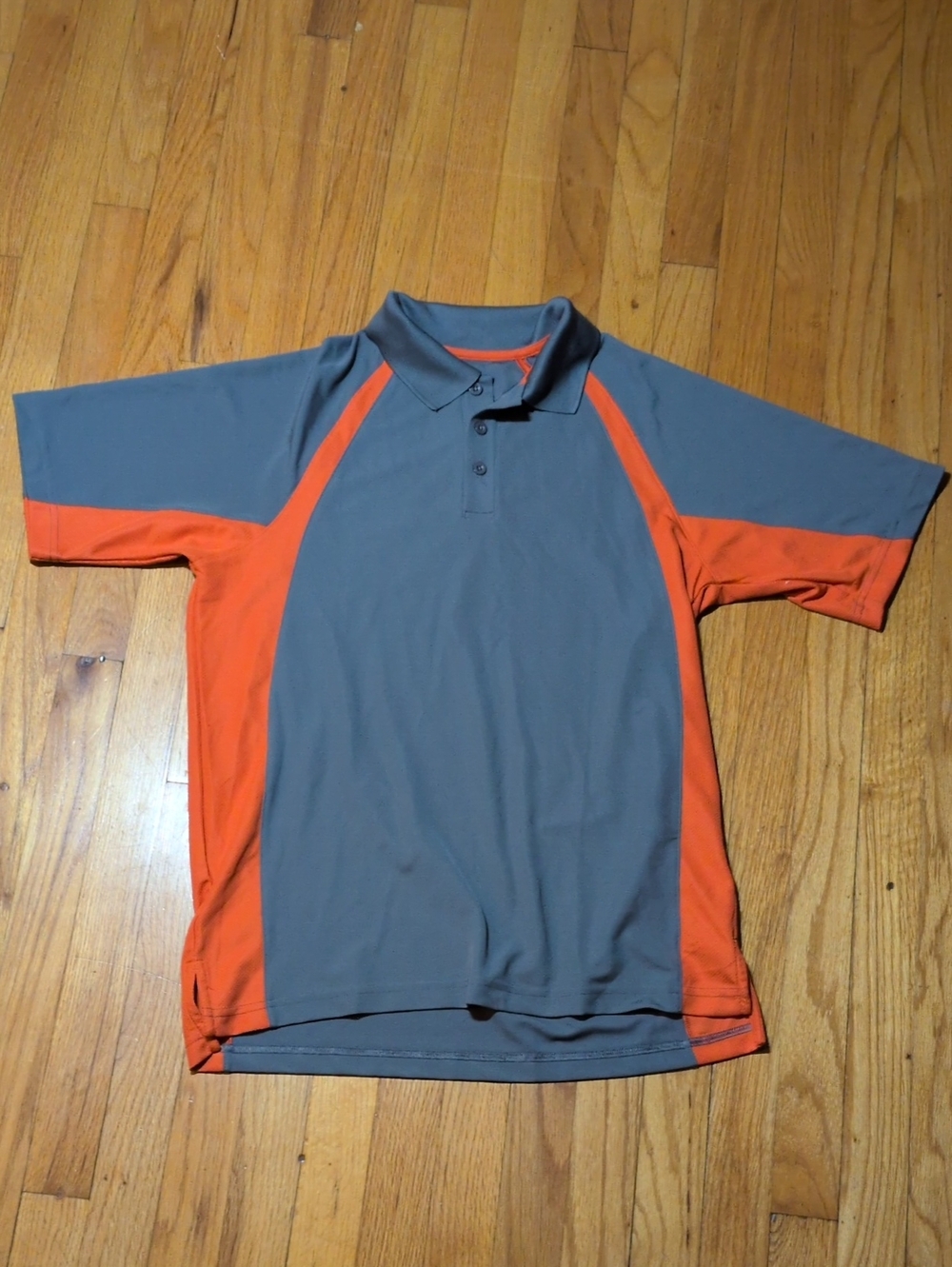 Under Armour men's Gray & Orange Athletic Polo M